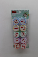 Набор штампов 10шт диаметр 2,5см "Цифры" DJ03-1153