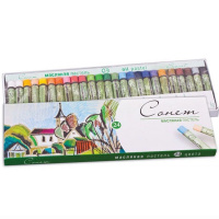 Пастель масляная 24 цвета "Сонет" шестигранный корпус, картон 7041156