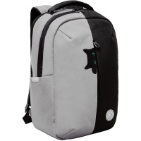 Рюкзак 42х28х14см, 690гр, 2 отделения, 3 кармана, светло-серый/черный RD-447-1/4