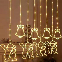 Эл/гирлянда Штора 246 бело-желтых диодов, длина 3м, 8 режимов, 2 вида фигур 2021-52