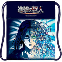 Сумка для сменной обуви "Атака Титанов. Сезон 4" 47х34х0,5см 1 отделение с карманом 083890