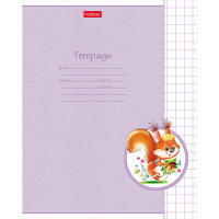 Тетрадь А5 12л крупная клетка "Лохматики" на скобе 5 дизайнов 12Т5В8/046975