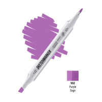 Маркер спиртовой двухсторонний "Sketchmarker" бордовый шалфей SM-V62