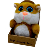 Кошка 12 см, рыжая c1568-17