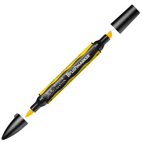 Маркер художественный "Pro" канареечно-желтый, двухсторонний PMSCANA