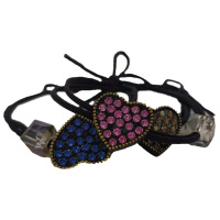 Резинка для волос "Сердце" со стразами 2шт 4 цвета Y7842-18