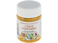 Краска акриловая по стеклу и керамике 50мл охра светлая 4028206