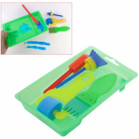 Набор валиков 4шт с лотком 20х12,5см, размер ассорти, поролон MB2421