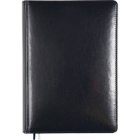 Алфавитная книга А5 "Bravo" 128стр, темно-синяя, искусственная кожа с поролоном 2030412