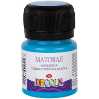 Краска акриловая 20мл небесно-голубая матовая Декола 14326512