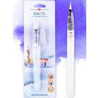 Кисть синтетика с резервуаром круглая №3 (5мм) в блистере 1571031203