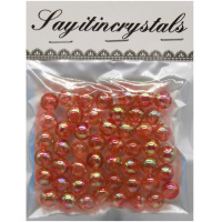Набор бусин 13х10см 10мм оранжевый Y9023-19
