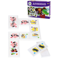 Домино "Союзмультфильм. Чебурашка" пластик (28 деталей 7х3,5см) ИН-4858