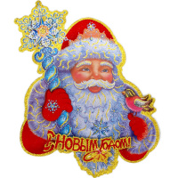 Панно "Дед Мороз" 55х45см голова Y1384-14/883-1