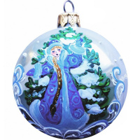 Шар 80мм "Снегурочка-внучка" в подарочной упаковке КУ-80-193171