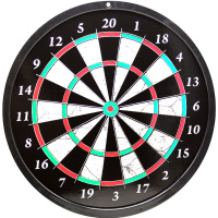 Дартс магнитный 25см двусторонний, пластик (3 дротика, крючок) XJ2416