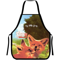Фартук для труда "Милые лисички" 54х46см печать на ткани ФДТ-33