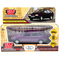 Машина "ВАЗ-2109 Спутник" баклажан, инерционная, металл 12см (открывающиеся двери) 2109-12-PRP