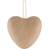 Заготовка д/декор. "Сердце" 10см папье-маше PAM-081