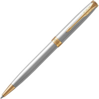 Ручка РШ "Parker Sonnet Stainless Steel JT" М черная в подар.уп. 1931507