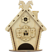 Заготовка для декорирования "Чайный домик Избушка"15х15х22см, фанера 3мм