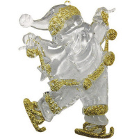 Ёлочное украшение "Снеговик" 11см 2 цвета Y5144-17