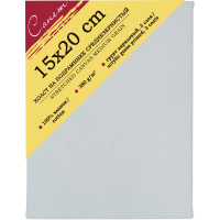 Холст на подрамнике 15х20см 380г/м2, 100% хлопок, среднее зерно E5305-B-15x20