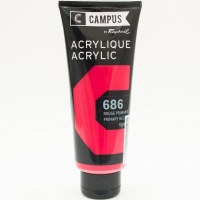 Краска акриловая 100мл красный средний туба N131741.686