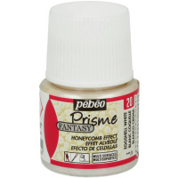 Краска акриловая по стеклу и керамике 45мл белая ракушка с фактурным эффектом "Fantasy Prisme" 16602