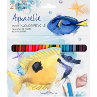 Карандаши акварельные 24 цвета "Dream world" " трехгранные, картон 30-0136