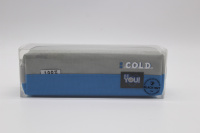 Пенал "Be you. Cold" 21х7х6см, квадратный, 1 отделение, текстиль, с ручкой, серо-голубой BD5259