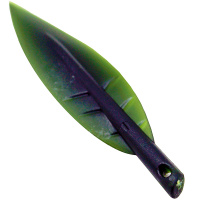 Разделитель для листов "Листок" 11,5см для альбомов-склеек, зеленый, пластик 78168