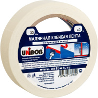 Клейкая лента малярная 30мм х 40м белая 05425