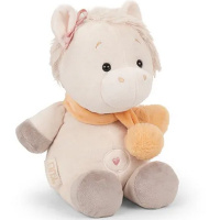 Лошадка "Ами" с шарфом 20см карамельная ЛА/20/к