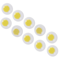 Декоративные элементы глазки подвижные д.7мм, 10шт желтые Y4334-16