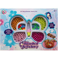 Набор бусин для творчества 27х19,5см, размер ассорти, в картонной коробке "Butterfly" M-20083