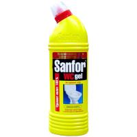 Средство для чистки сантехники "Санфор+" гель зел яблоко/морской бриз/лимон 750 мл