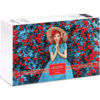 Пазлы 500 эл. "Premium. Legend Impression. Девушка в голубом" 48х33см с постером 071309