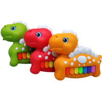 Музыкальная игрушка "Пианино. Динозавр" 12,5х11см 7 клавиш, пластик, 3 цвета 11066-24
