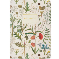 Тетрадь А5 40л клетка "Луговые травы" прошитый блок матовая ламинация 7-40-001/152