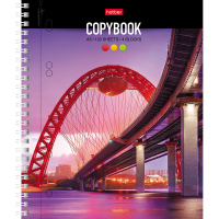 Тетрадь А5 120л клетка "Живописный мост" на спирали 3цветных разделителя перфорация на отрыв 054527