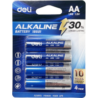 Батарейка Deli LR06 AA 1шт E18501 Батарейка Deli LR06 AA 1шт E18501