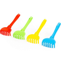 Грабли малые №5 19х8см пластик 4 цвета 4666