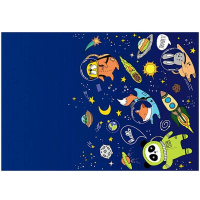 Скатерть "Космос" 137х181см полиэтилен Y 6069247