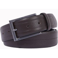 Ремень мужской 3,5см х 1,25м натуральная кожа, темно-коричневый "Carl" CU6326S129/TM