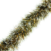 Мишура 6смх2м золотая с белыми кончиками Y9819-24