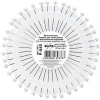 Набор игл для закалывания 40шт. "Ромашка" 0,7х33мм белые, в пластиковой упаковке P-040