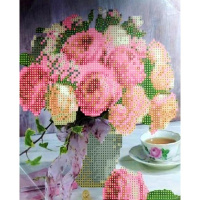 Алмазная мозаика 21х25см "Натюрморт" частичная выкладка ZS2234