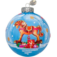 Шар 65мм "Лошадка детская" в подарочной упаковке КУ-65-254017