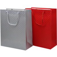 Пакет подарочный 32х26х12см "Ромбики" 5 цветов Y10568-24